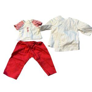 American Girl JLY 2007 Karate Outfit 3-Piece Set White for 18" Dolls